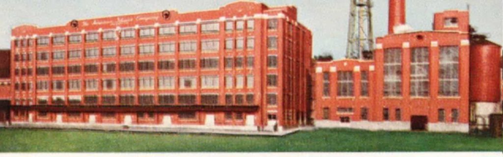 Vintage photo of a Virginia tobacco company factory